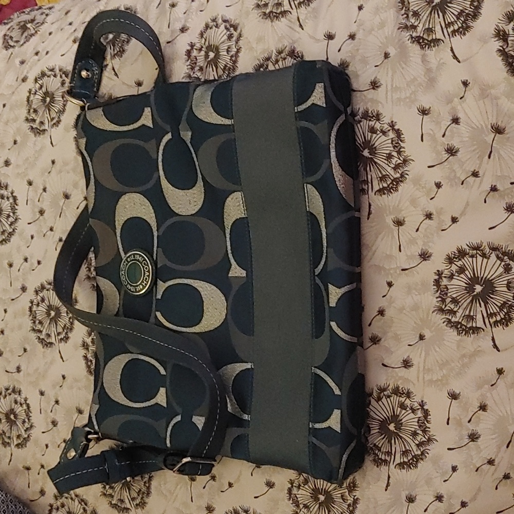 Coach Blue and Gray Women's Bag